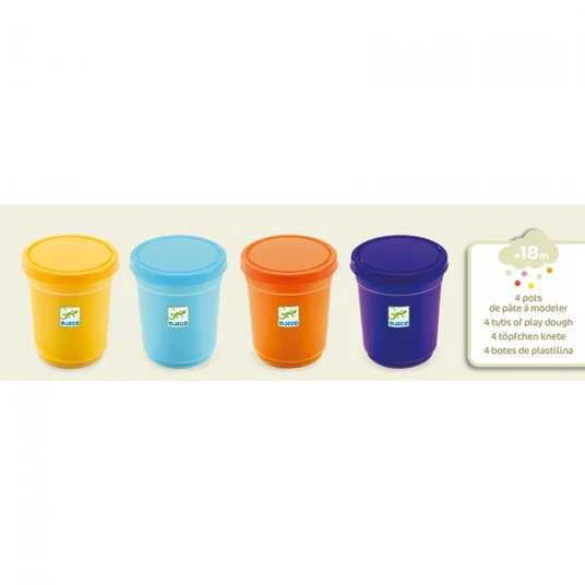 Djeco modelleerimiskomplekt - looduslikud toonid (4 tk) DJ09027