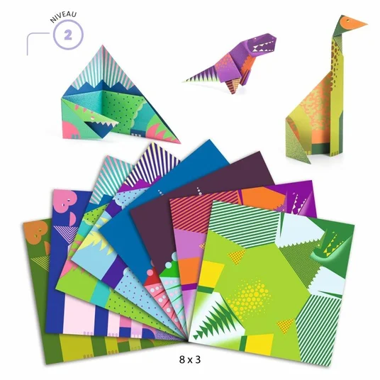 Djeco Origami rinkinys - Dinozaurai DJ08758