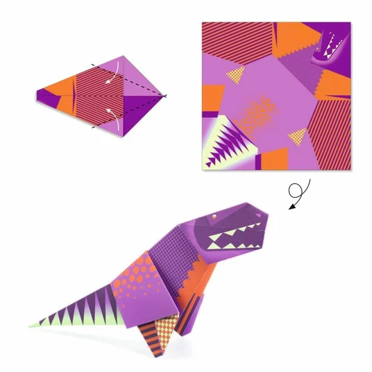 Djeco Origami rinkinys - Dinozaurai DJ08758