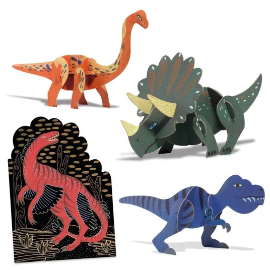 Djeco daugiafunkcis rinkinys - Dinozaurų pasaulis DJ09331
