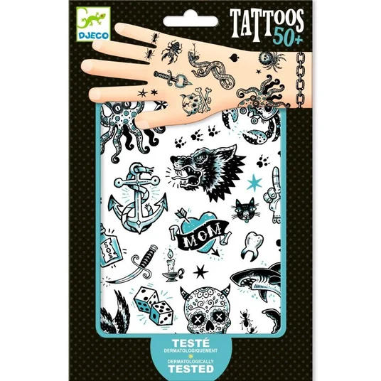 Djeco Tatuiruotės - Tamsi pusė (50+ tatuiruočių) DJ09594