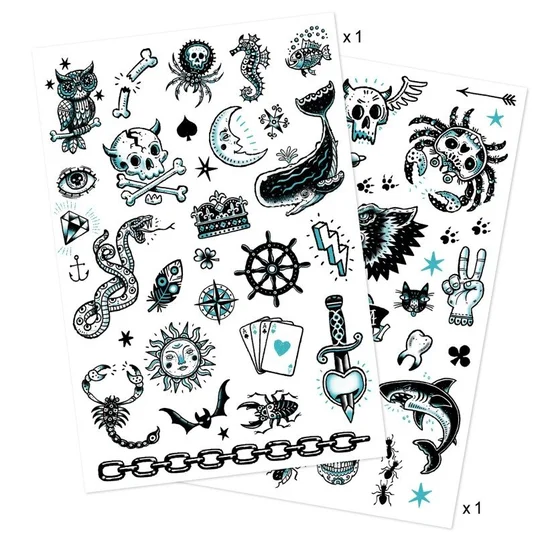 Djeco Tatuiruotės - Tamsi pusė (50+ tatuiruočių) DJ09594