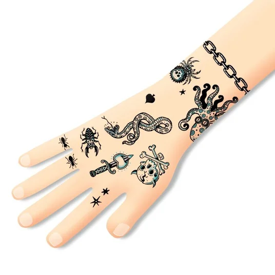 Djeco Tatuiruotės - Tamsi pusė (50+ tatuiruočių) DJ09594