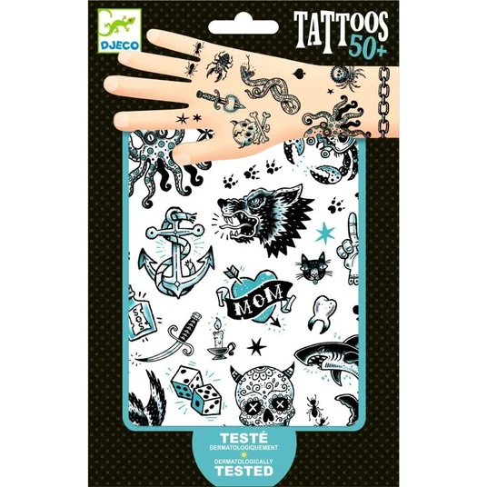 Djeco Tatuiruotės - Tamsi pusė (50+ tatuiruočių) DJ09594