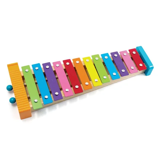 Svoora Muzikinis instrumentas - Metalofonas su guiro (12 natų)