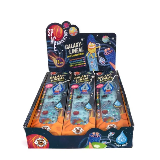 Space Adventure - Kosminė liniuotė ir knygos skirtukas (18 cm)
