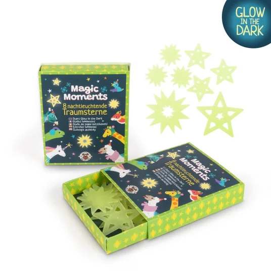 Magic Moments - Šviečiantys lipdukai - Žvaigždės (8 vnt.)
