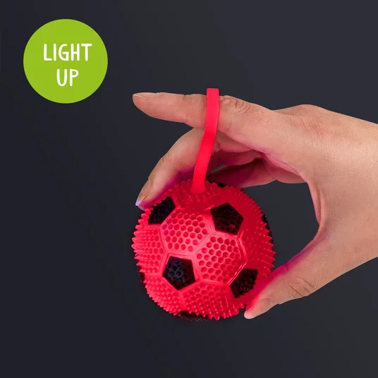 Take Action - Pirštų kamuoliukas su šviesa - Futbolo kamuolys (6.2 cm) (1 vnt., 4 dizainai)