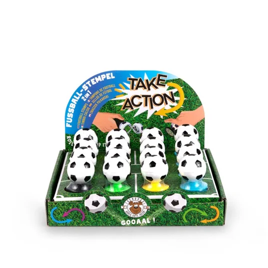 Take Action - Antspaudas - Futbolas (1 vnt., 4 dizainai)