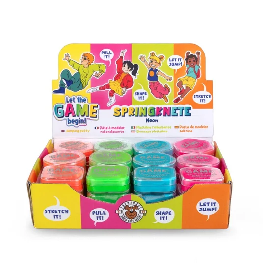 Juokinga šokinėjanti tešla - Neoninė (15 g) (1 vnt., 4 dizainai)