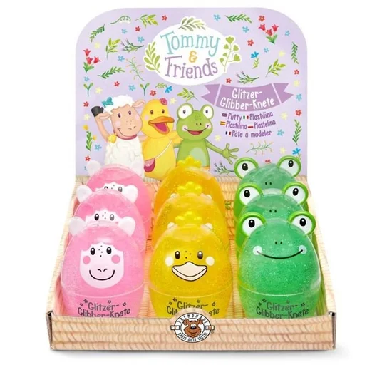 Tommy & Friends - Modeliavimo masė su blizgučiais (82g) (1 vnt., 3 dizainai)
