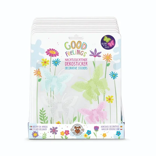 Good Feelings HF - Šviečiantys lipdukai - 3D drugeliai