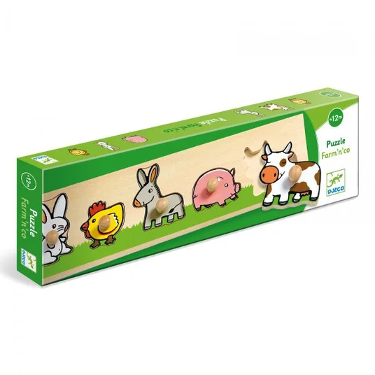 Djeco Medinė dėlionė - Ferma DJ01116