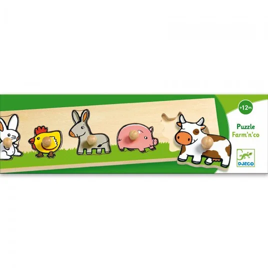 Djeco Medinė dėlionė - Ferma DJ01116