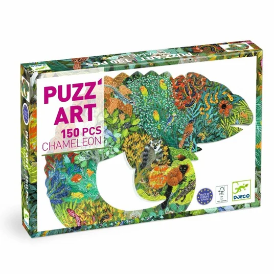Djeco Forminė dėlionė - Chameleonas (150 detalių) DJ07655
