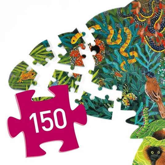 Djeco Forminė dėlionė - Chameleonas (150 detalių) DJ07655