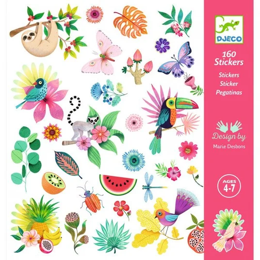 Djeco Kleebised - 160 kleebist - Paradise DJ09271