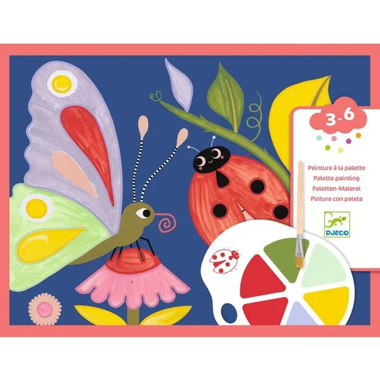 Djeco Spalvinimas paletėmis - Ropliai DJ09134