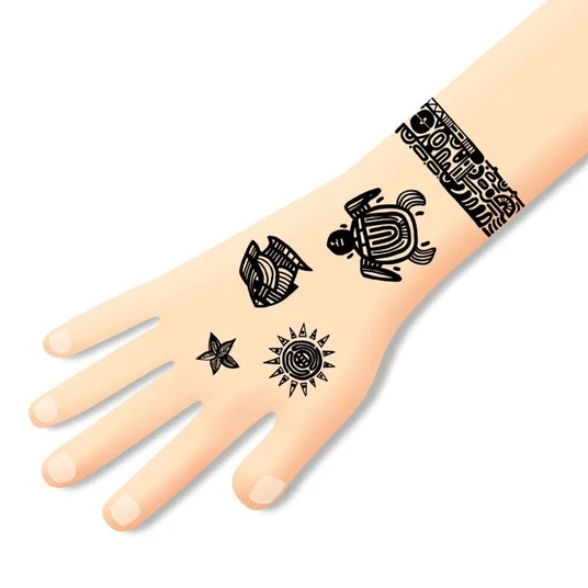 Djeco Tatuiruotės - Polinezija (50+ tatuiruočių) DJ09248