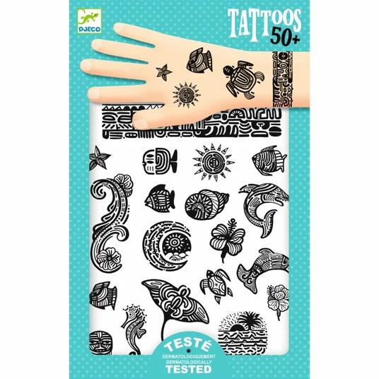 Djeco Tatuiruotės - Polinezija (50+ tatuiruočių) DJ09248