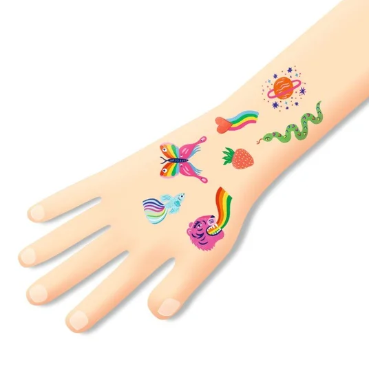 Djeco Tatuiruotės - Vaivorykštė (50+ tatuiruočių) DJ09617