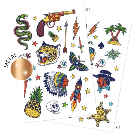 Djeco Tatuiruotės - Laukiniai (50+ tatuiruočių) DJ09577