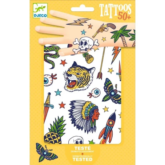 Djeco Tatuiruotės - Laukiniai (50+ tatuiruočių) DJ09577