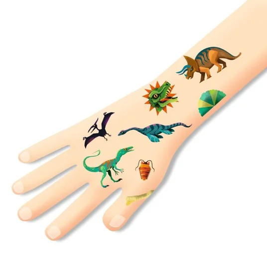 Djeco Tatuiruotės - Dinozaurai (50+ tatuiruočių) DJ09598