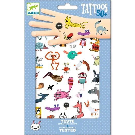 Djeco Tatuiruotės - Mažieji padarėliai (50+ tatuiruočių) DJ09911
