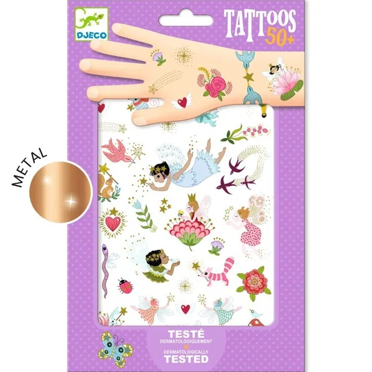Djeco Tatuiruotės - Fėjos (50+ tatuiruočių) DJ09599