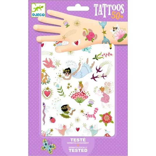 Djeco Tatuiruotės - Fėjos (50+ tatuiruočių) DJ09599