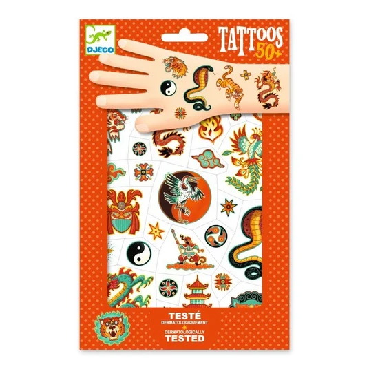 Djeco Tatuiruotės - Kovos menas (50+ tatuiruočių) DJ09915