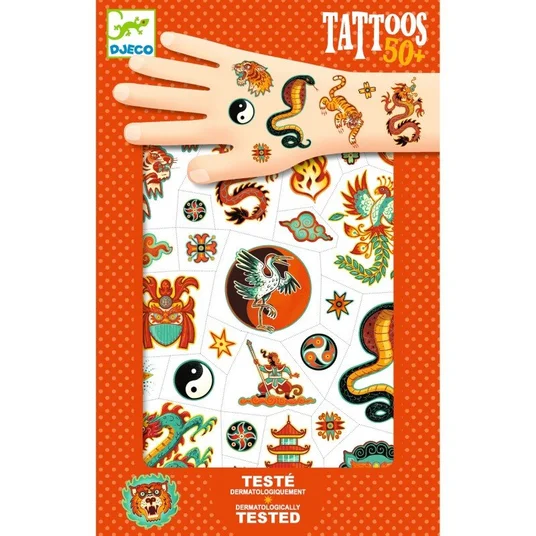Djeco Tatuiruotės - Kovos menas (50+ tatuiruočių) DJ09915
