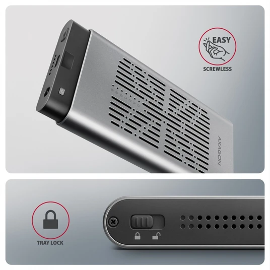 EEM2-20GB USB-C korpus Gen2 2xNVMe M.2 SSD