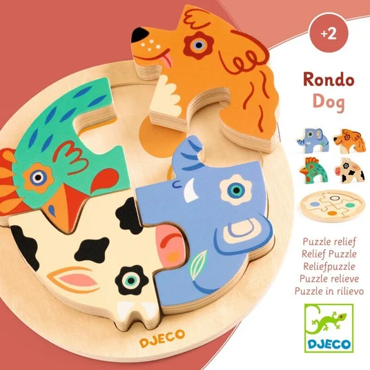 Apvali medinė dėlionė - Rondo Šuo
