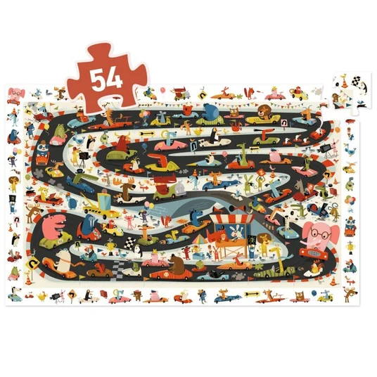 Dėlionė - Automobilių ralis (54 detalių)