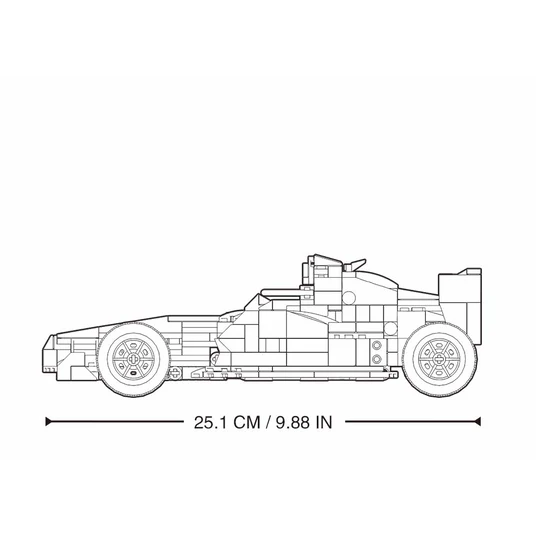 Sluban konstruktorius, RC valdomas F10 automobilis, 423 det.