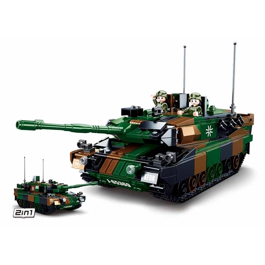 Sluban konstruktorius, LEOPARD 2A5 pagrindinis tankas 2in1, 766 det.