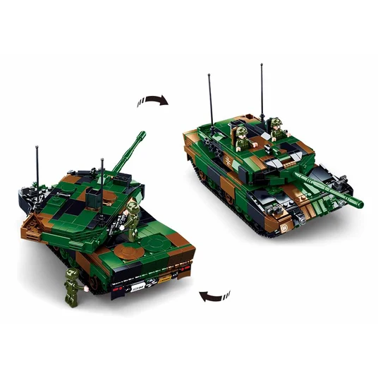 Sluban konstruktorius, LEOPARD 2A5 pagrindinis tankas 2in1, 766 det.