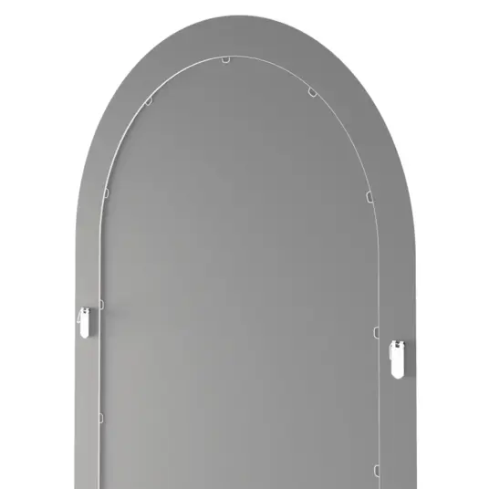 Veidrodis Grezzo, lanko formos, 70 × 175 cm, baltos spalvos