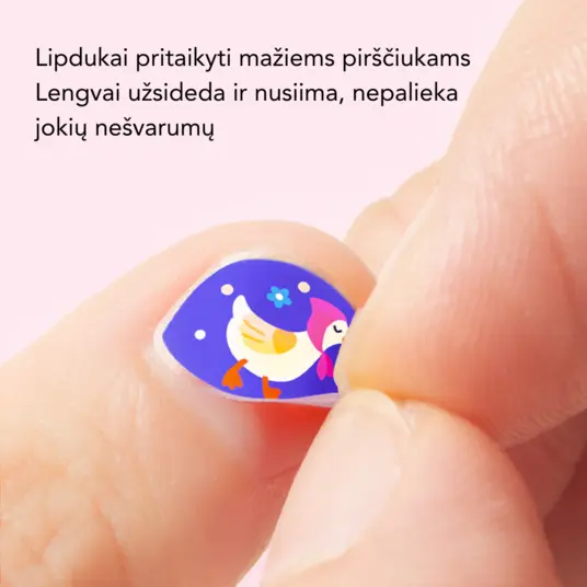 Mideer madingi nagų lipdukai - princesės tematika