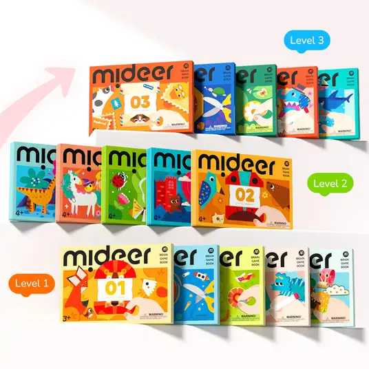 Mideer origami tehtäväkirja taso 3