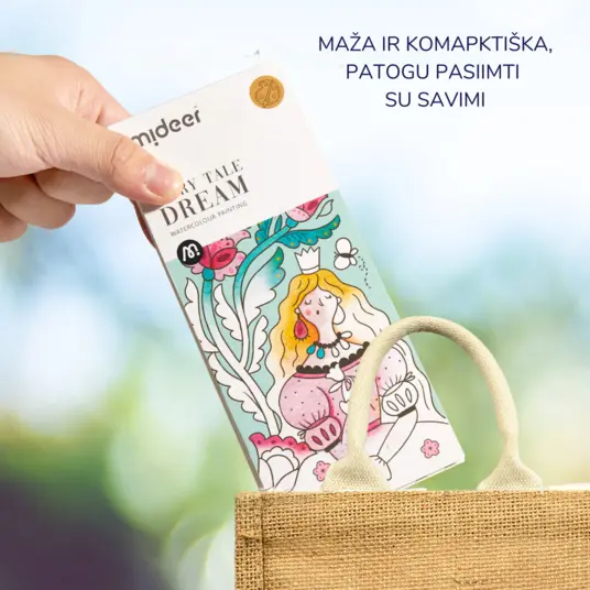 Mideer spalvinimo akvarele knygelė pasakų sapnas