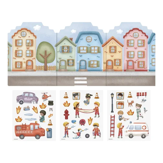 Little Dutch Reusable Sticker Story Booklet ´Jim & Friends´