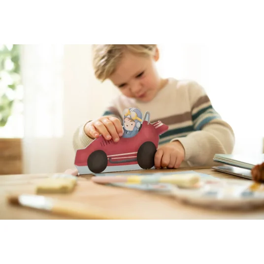 Little Dutch knygelė su žirklėm Jim & Friends cars