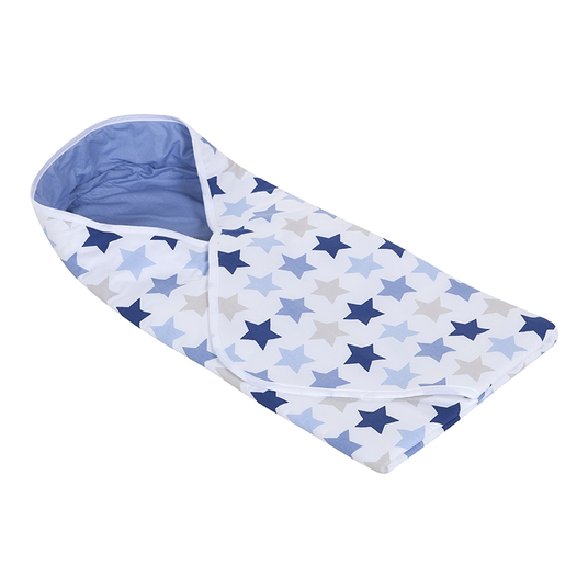 Little Dutch vystyklas blanket Mixed - Stars, mėlyna 108x95 cm