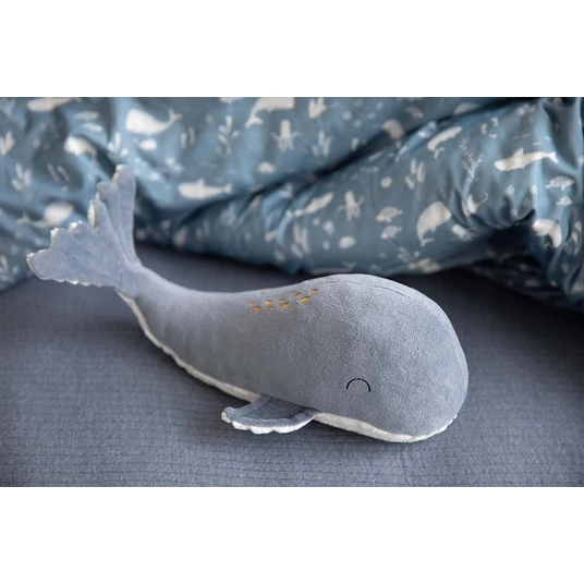 Little Dutch mažas pliušinis žaislas Whale Ocean, mėlyna 24 cm