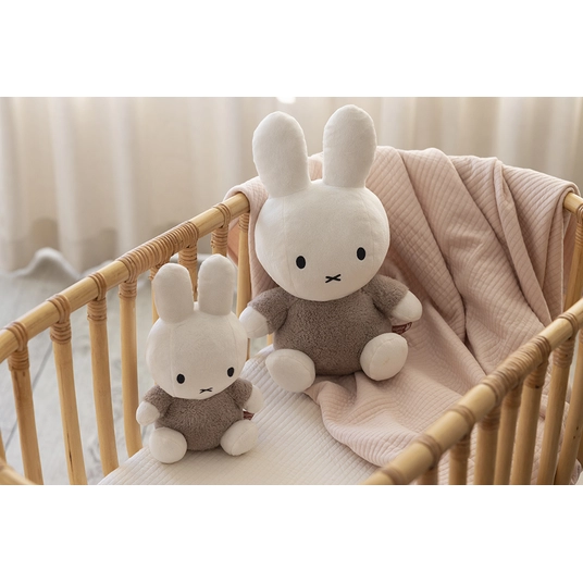 Little Dutch minkštas zuikutis Miffy 35 cm Fluffy Taupe