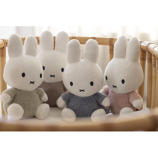Little Dutch minkštas zuikutis Miffy 35 cm Fluffy Taupe