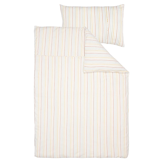Little Dutch antklodės užvalkalas kūdikio lovytei Vintage Sunny Stripes 100x140 cm + 40x60 cm